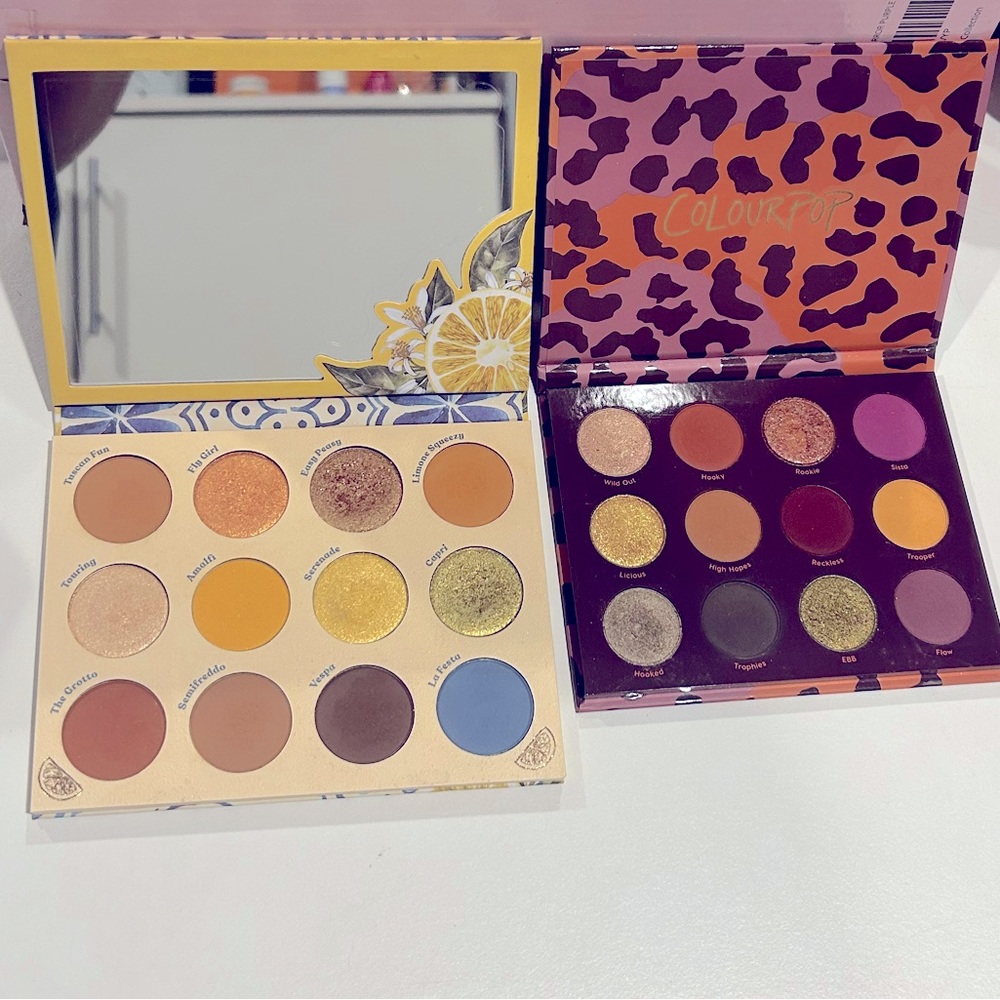 Colourpop *RARE* Lot Good Sport and Limoncello Eyeshadow Palettes